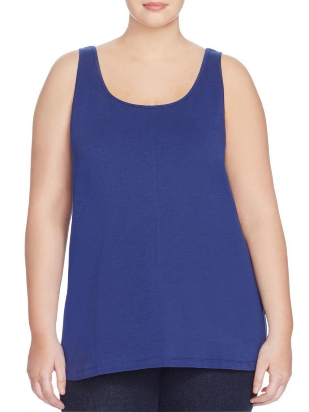 EUC 3X Nic+Zoe Scoop Neck Tank Top - Royal Blue